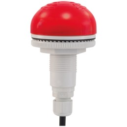 1 pcs - RS PRO Red Sounder Beacon, 12 V ac/dc, 24 V ac/dc, IP65, Panel Mount