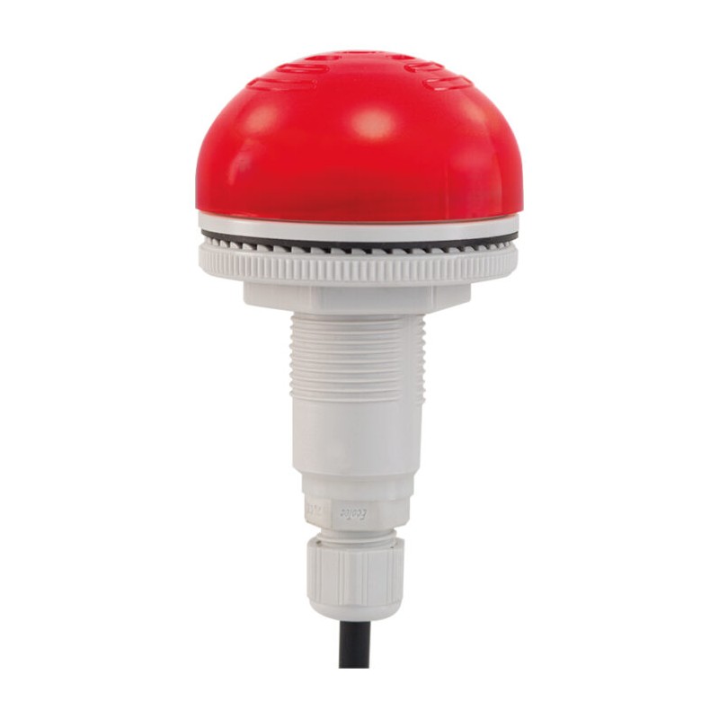 1 pcs - RS PRO Red Sounder Beacon, 12 V ac/dc, 24 V ac/dc, IP65, Panel Mount