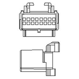 1 pcs : 12084944 - Automotive Connectors 16P MICROPACK 100 FEMALE UNSEALED