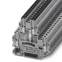 5 pcs - Phoenix Contact UTTB4-PV Series Grey Double Level Terminal Block, Double-Level, Screw Termination