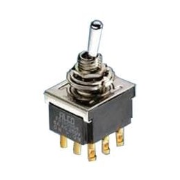 1 pcs : FTR0904 - Toggle Switches DPDT (ON)-OFF-(ON) 6A PNL TOGGLE