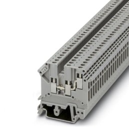 5 pcs - Phoenix Contact UK 3-TWIN Series Grey Fused DIN Rail Terminal, Double-Level, Screw Termination