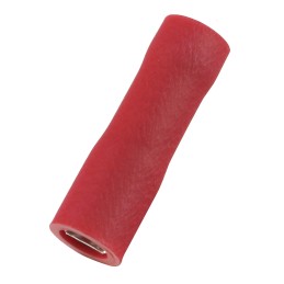 100 pcs - RS PRO Red Insulated Female Spade Connector, Receptacle, 0.5 x 2.8mm Tab Size, 0.5mm² to 1.5mm²