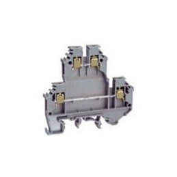 1 pcs : ODL4U - DIN Rail Terminal Blocks Feed-thru Term Dbl level offset