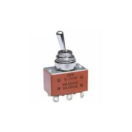 1 pcs : S7AW - Toggle Switches DPDT ON-OFF-ON SOLDER LUG