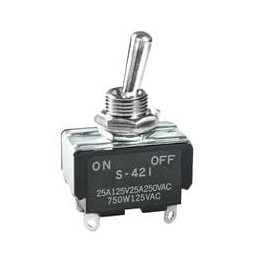 1 pcs : S421 - Toggle Switches DPST ON-NONE-OFF SOLDER LUG