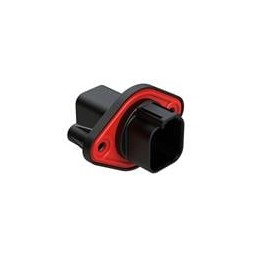 1 pcs : AT04-6P-PM11 - Automotive Connectors 6 Pin Rcpt Panel Mnt Self-Thread Black