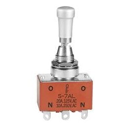 1 pcs : S7AL - Toggle Switches DPDT ON-OFF-ON MED SOLDER LUG