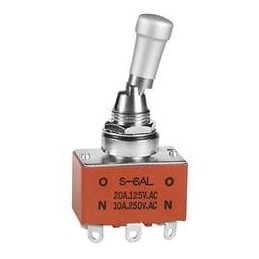 1 pcs : S6AL - Toggle Switches DPDT ON-ON MED CAP SOLDER LUG