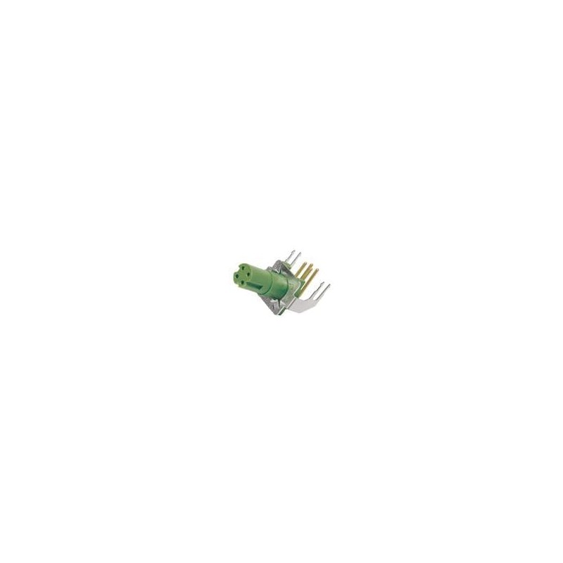 1 pcs : 21420100003401 - Circular Metric Connectors M8-PCB-THT-2PC-4P- DCOD-F-ANG-SHLD
