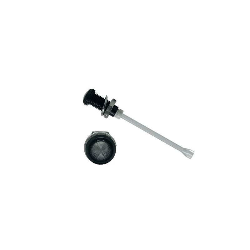 1 pcs - RHD-910-F6PZ67PR Bivar, Panel Mount Vertical LED Light Pipe, Clear Round Lens