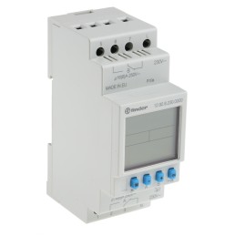 1 pcs - Finder Digital DIN Rail Time Switch 230 V ac, 2-Channel