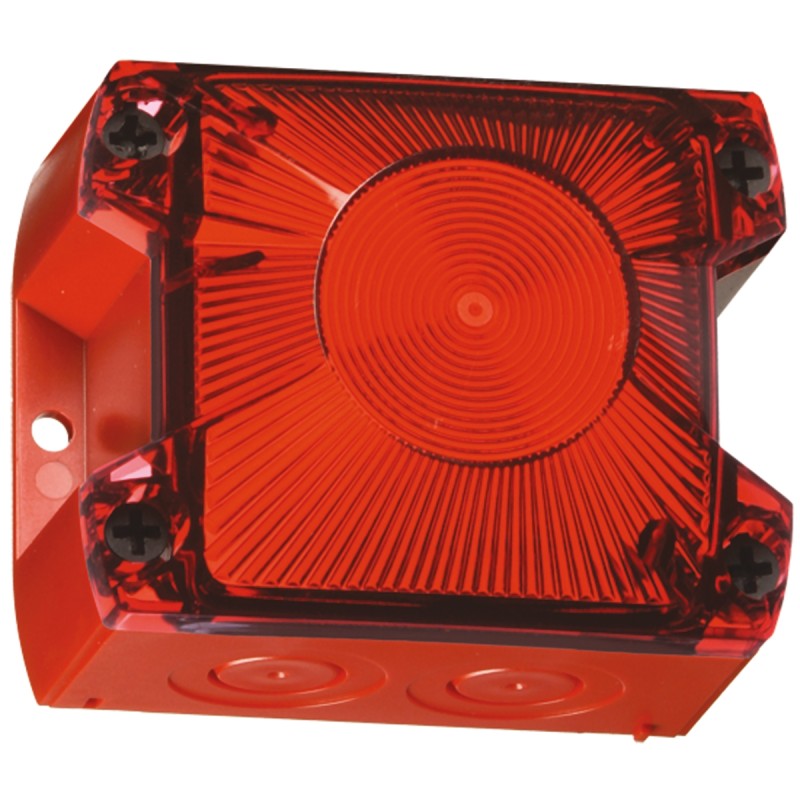 1 pcs - Pfannenberg PY X-S-05 Series Red Flashing Beacon, 230 V ac, Panel Mount, Xenon Bulb