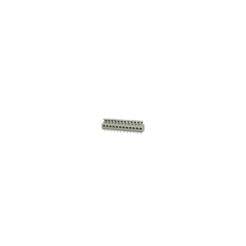 1 pcs : TBL001-500-12GY-2GY - Fixed Terminal Blocks Terminal block, screwless, 5.00, horizontal, 12 poles, cool gray