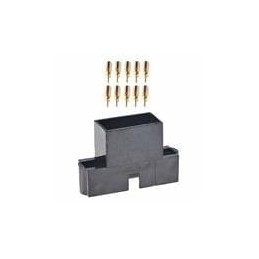 1 pcs : M80-5760605 - Headers & Wire Housings 3+3 WAY MALE CRIMP EXT WALL L/BORE WOJS