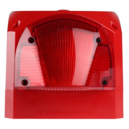1 pcs - Klaxon PNC Series Red Sounder Beacon, 10 - 60 V dc, IP66, Side Mount, 116dB at 1 Metre