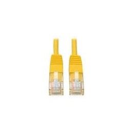 1 pcs : N002-007-YW - Ethernet Cables / Networking Cables 7' Cat5e/Cat5 350MHz RJ45 M/M Yellow 7'