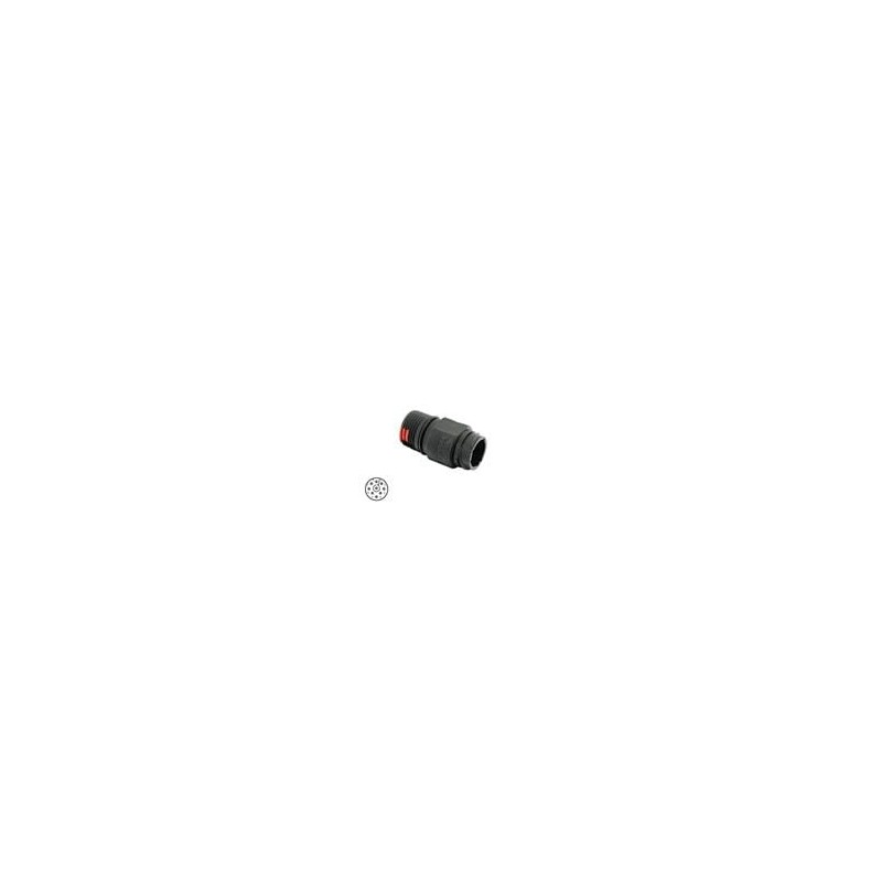 1 pcs : CL1C1201 - Standard Circular Connector 9P Pin Receptacle In-Line IP67 Size 1