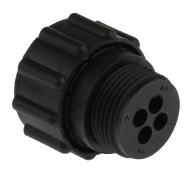 100 pcs - TE Connectivity Circular Connector, 4 Contacts, Cable Mount, Plug, Female, CPC Series 1 Series