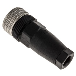 100 pcs - Hirschmann Circular Connector, 5 Contacts, Cable Mount, M12 Connector, Socket, Female, IP67, E Series