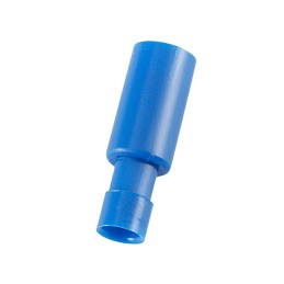 100 pcs - RS PRO Blue Insulated Female Spade Connector, Receptacle, 4.9 x 0.4mm Tab Size, 1.5mm² to 2.5mm²