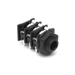 5 pcs - Amphenol Audio Jack Connector 1/4 in PCB Phone Jack Socket 10A