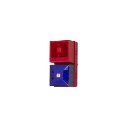 1 pcs - Clifford & Snell YL40 Series Blue Sounder Beacon, 230 V AC, IP65, Fixed Mount, 108dB at 1 Metre