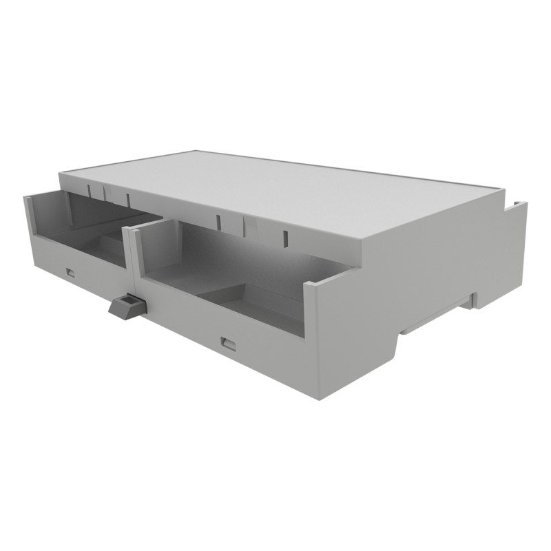 1 pcs - Italtronic DIN Rail Enclosure Enclosure Type 8M XTS Compact Series , 90 x 32.2mm, ABS DIN Rail Enclosure