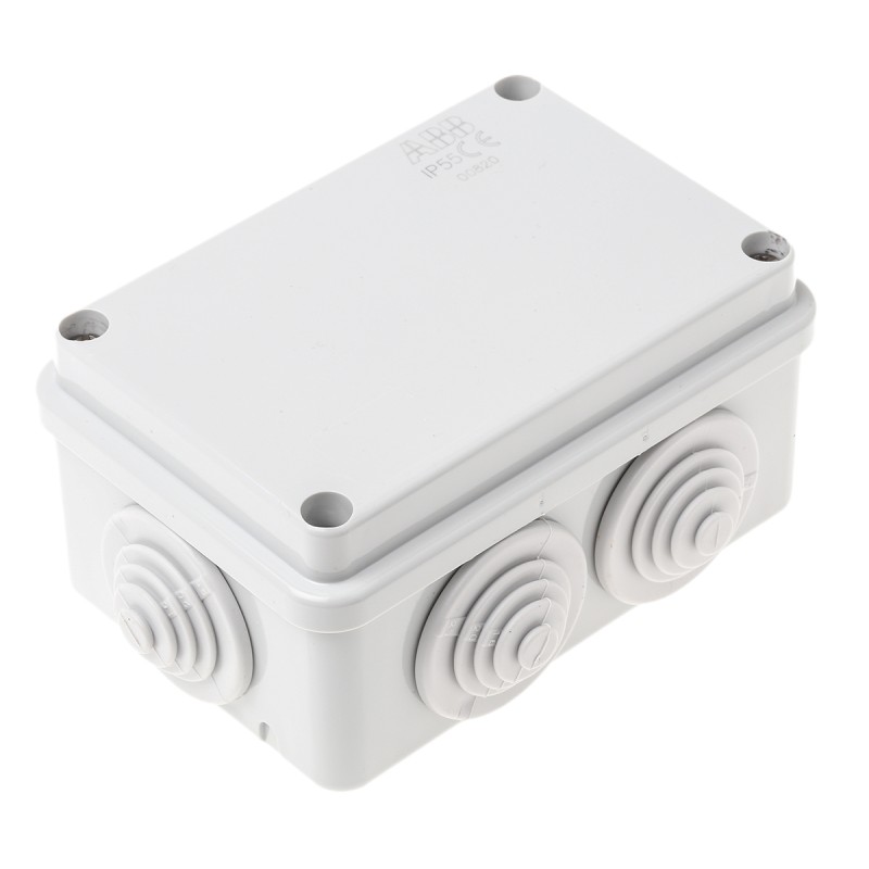 1 pcs - ABB Grey Thermoplastic Junction Box, IP55, 50 x 105 x 70mm