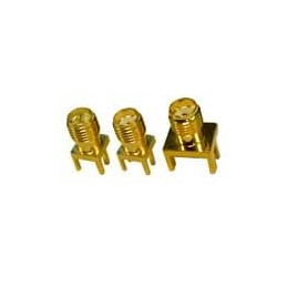 1 pcs : CON-SMA-EDGE-SRP - RF Connectors / Coaxial Connectors SMA Female PCB Edge Mount Rev Polarity