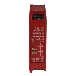 1 pcs - Rockwell Automation Dual-Channel Light Beam/Curtain, Safety Switch/Interlock Safety Relay, 230V ac, 2 Safety Contacts