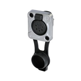 1 pcs - Re-An Products Socket Mount XLR Connector, Female, IP65, 5 Way