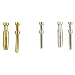 100 pcs - Han E Female 16A Crimp Contact Minimum Wire Size 1mm² Maximum Wire Size 1mm² for use with Han E GoldTec Industrial