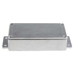 1 pcs - RS PRO Silver Die Cast Aluminium Enclosure, Flanged, Silver Lid, 139.7 x 63.8 x 30mm