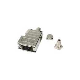 1 pcs : 09670150435 - D-Sub Backshells 15P HOOD TOP/SIDE METALLIZED PLASTIC