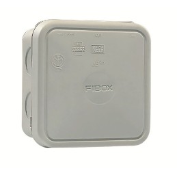 1 pcs - Fibox Light Grey Polypropylene Junction Box, IP65, 90 x 90 x 49mm