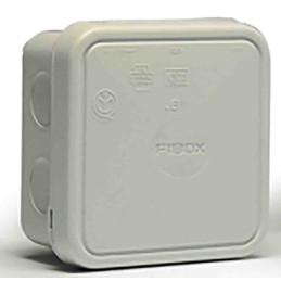 1 pcs - Fibox Light Grey Polypropylene Junction Box, IP65, 90 x 90 x 49mm