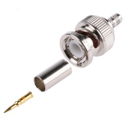 100 pcs - Amphenol RF BNC Connector, 50Ω, Straight Body