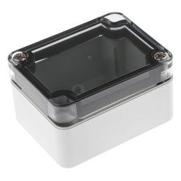 1 pcs - Spelsberg TK PC Series Grey Polycarbonate Enclosure, IP66, Transparent Lid, 65 x 50 x 35mm