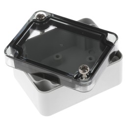 1 pcs - Spelsberg TK PC Series Grey Polycarbonate Enclosure, IP66, Transparent Lid, 65 x 50 x 35mm
