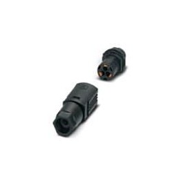 1 pcs : 1047321 - Circular Metric Connectors Panel Feed Through Black