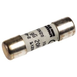 1 pcs - Mersen 20A FF Ceramic Cartridge Fuse, 10 x 38mm