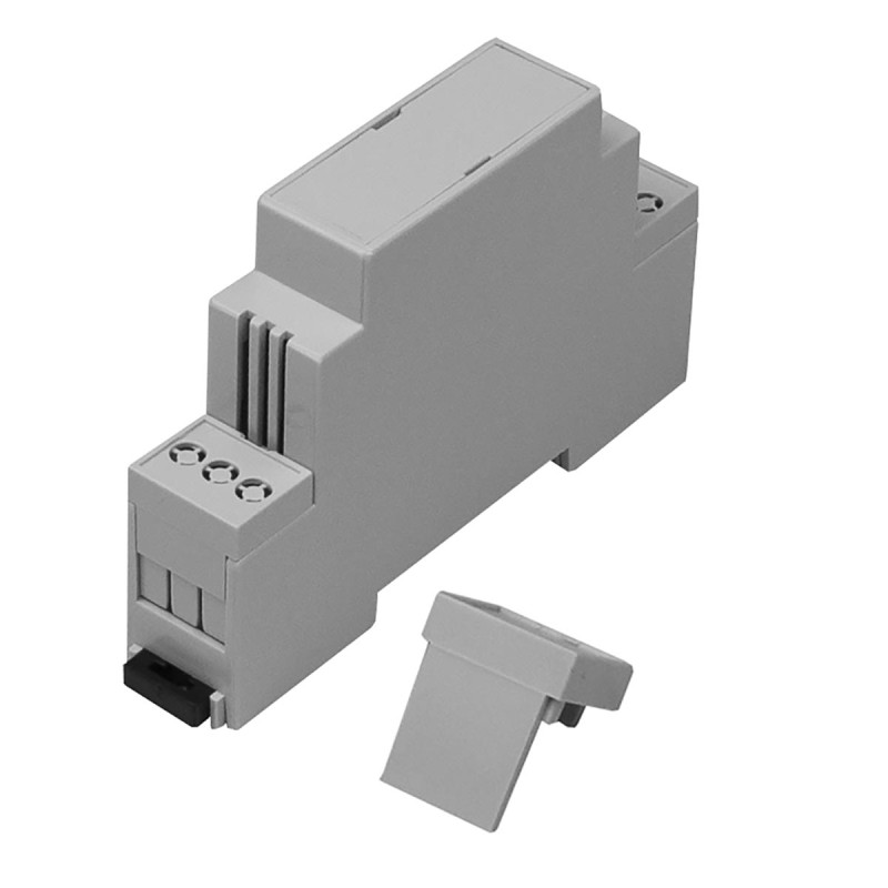 1 pcs - RS PRO Open Top, Vented Sides Enclosure Type, 17.5 x 90 x 58mm, Polycarbonate DIN Rail Enclosure Kit