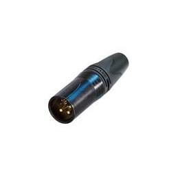 1 pcs : NC10MXX-14-B - XLR Connectors Cable end XX series Male 10 pin black/gold