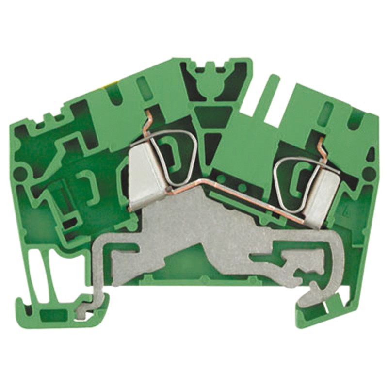 5 pcs - Weidmüller Z Series Green, Yellow PE Terminal, Single-Level, Clamp Termination
