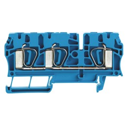 5 pcs - Weidmuller Z Series Blue Feed Through Terminal Block, Single-Level, Clamp Termination