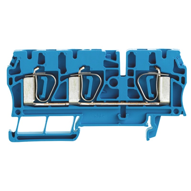 5 pcs - Weidmuller Z Series Blue Feed Through Terminal Block, Single-Level, Clamp Termination