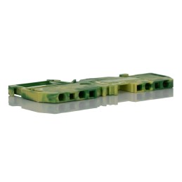 5 pcs - Wago 279 Series Green/Yellow Earth Terminal Block, 1.5mm², Single-Level, Cage Clamp Termination