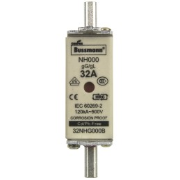 1 pcs - Eaton 32A Centred Tag Fuse, NH000, 500V ac