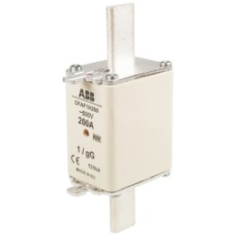 1 pcs - ABB 200A Centred Tag Fuse, NH1, 500V